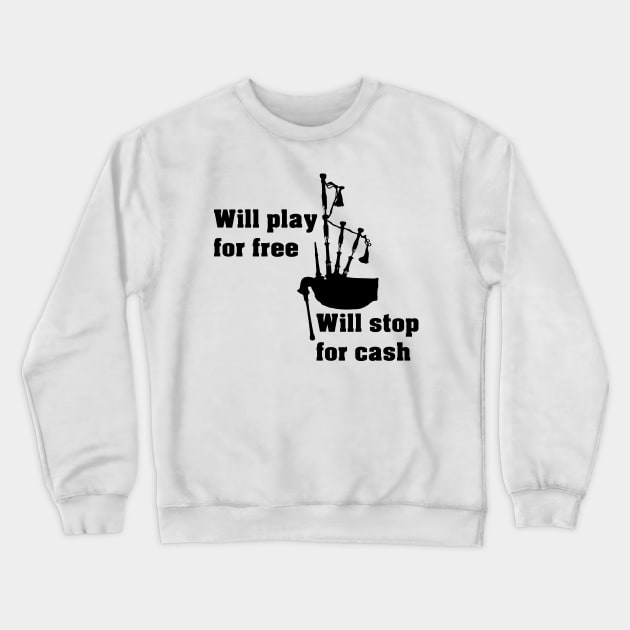 Bagpipe player Crewneck Sweatshirt by MasterChefFR